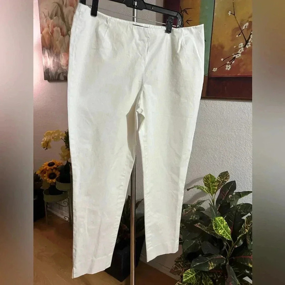 Lafayette New York chrystie white pants size 14 - Picture 2 of 8